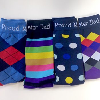 Proud Mater Dad sock giveaway winners