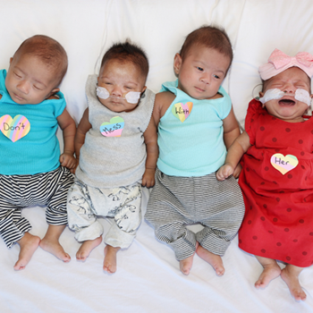 Mater welcomes miracle quadruplets for first time in four years