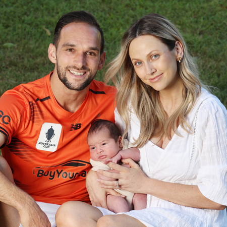 Brisbane Roar star welcomes newborn cub Billy to the family