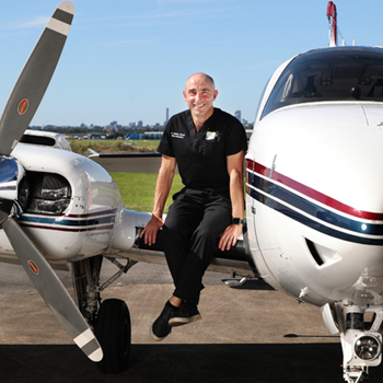Sky’s the limit for spirited Mater flying neurosurgeon Martin Wood