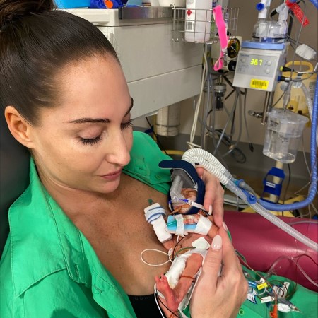 Australian fitness mum gives birth to little miracle